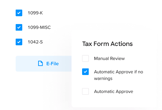 tax form automations