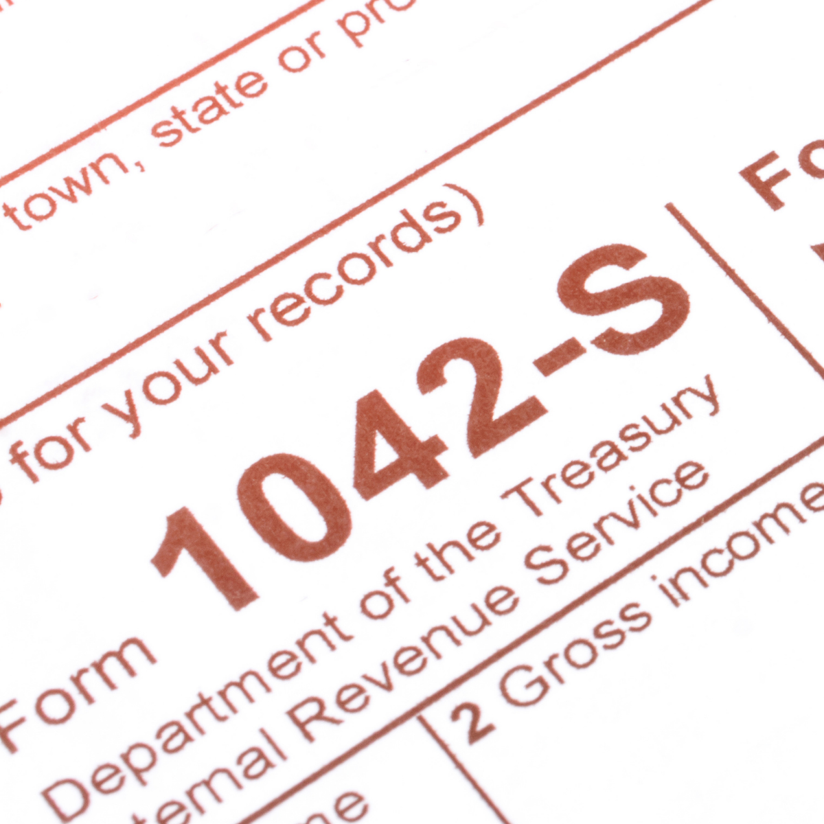 IRS Form 1042-S: Reporting & withholding for  foreign contractors