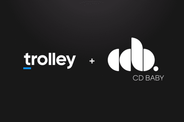 Trolley & CD Baby Logo Featured Image