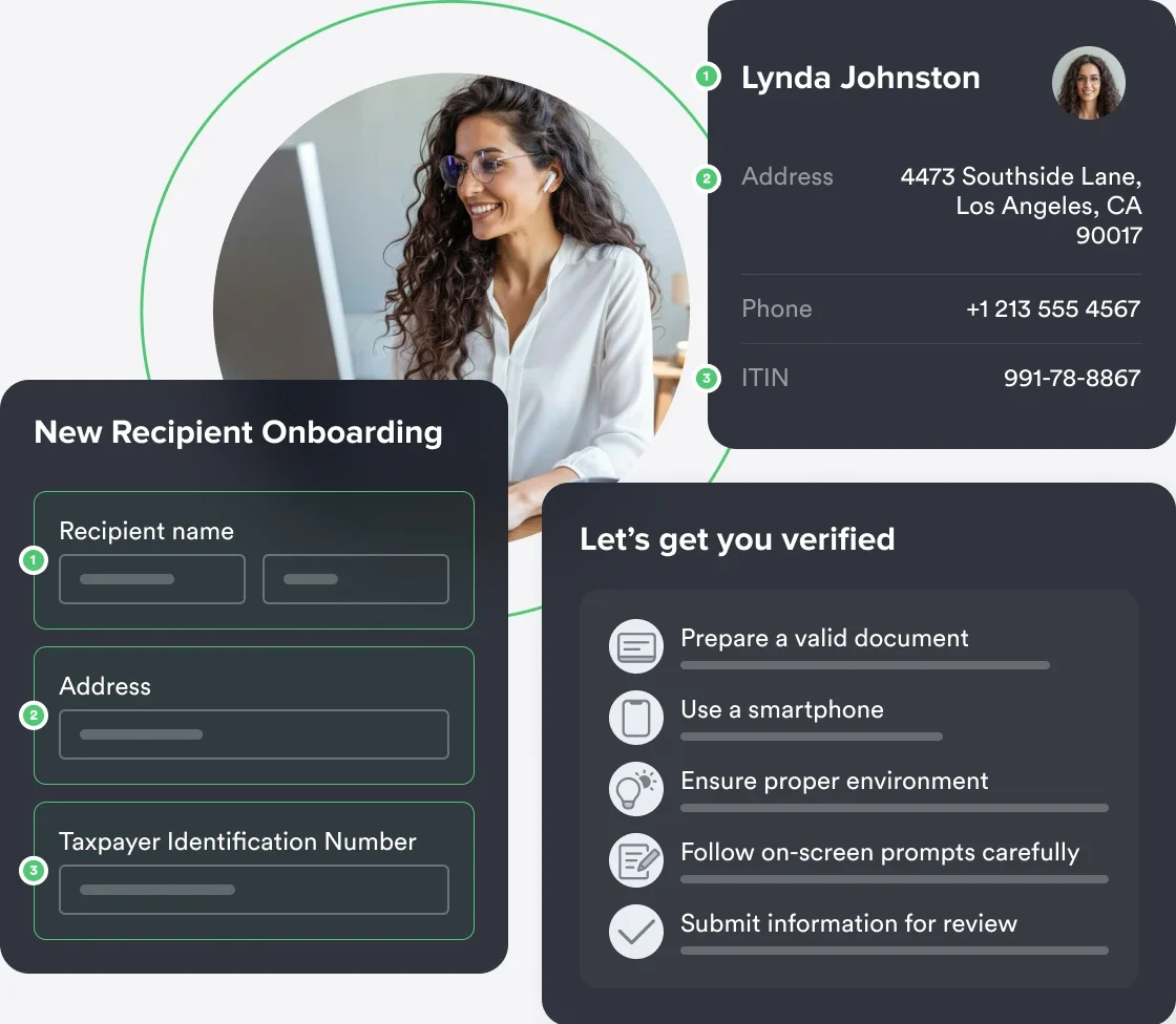 Recipient onboarding & management
